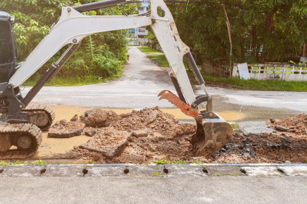 Water Line Excavation in Cape Girardeau